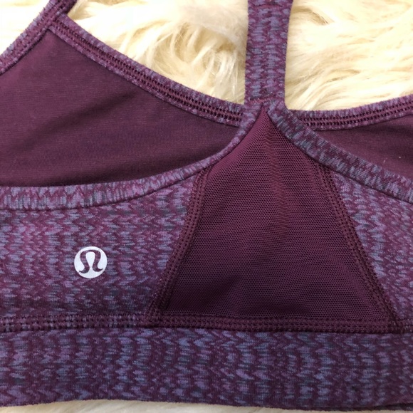 Lululemon purple chevron design sports bra - Picture 3 of 5